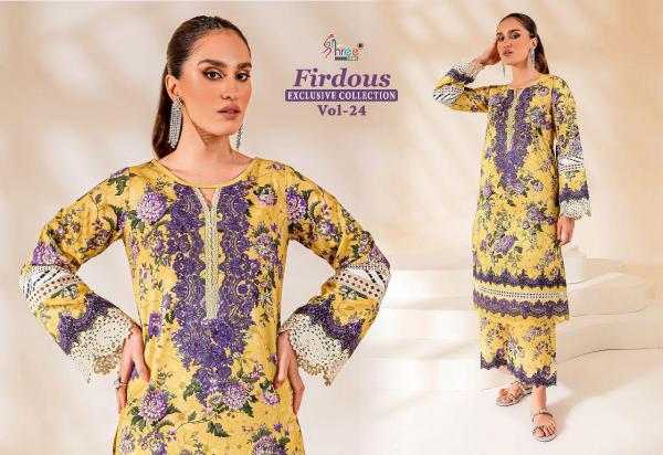 Shree Firdous Exclusive Collection Vol 24  Cotton Pakistani Suits Collection